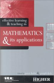 Cover of Effective learning & teaching in mathematics & its applications by Peter Kahn