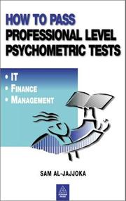 Front cover of How to Pass Professional Level Psychometric Tests by Sam Al-Jajjoka