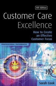 Cover of Customer Care Excellence by Sarah Cook