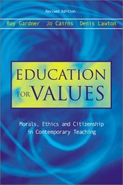 Cover of Education for Values by Roy Gardner