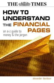 Front cover of How to understand the financial pages by Alexander Davidson