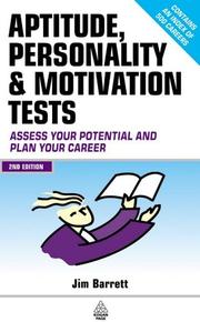 Front cover of Aptitude, personality and motivation tests by James Barrett