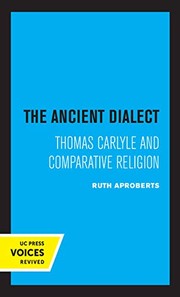 Cover of Ancient Dialect by Ruth apRoberts