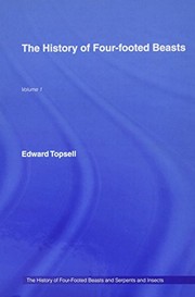 Front cover of History of Four Footed Beasts by Topsell