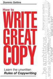Cover of How to write great copy by Dominic Gettins