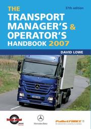 Front cover of The Transport Manager's and Operator's Handbook by David Lowe
