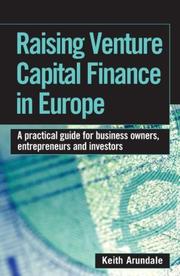Front cover of Raising Venture Capital Finance in Europe by Keith Arundale