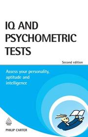 Cover of IQ and Psychometric Tests by Philip Carter