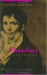 Cover of Chamfort, a biography by Claude Arnaud