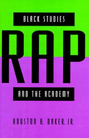 Front cover of Black studies, rap, and the academy by Houston A. Baker