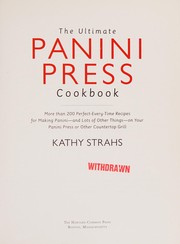 Front cover of Ultimate Panini Press Cookbook by Kathy Strahs