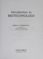 Front cover of Introduction to biotechnology by Ashim K. Chakravarty