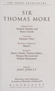 Front cover of Sir Thomas More by Anthony Munday