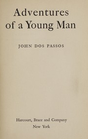 Front cover of Adventures of a young man by John Dos Passos