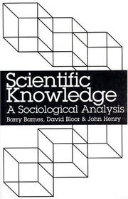 Cover of Scientific knowledge by Barry Barnes