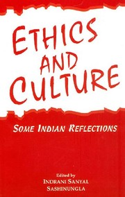 Front cover of Ethics and culture by Indrani Sanyal