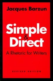 Cover of Simple & direct by Jacques Barzun