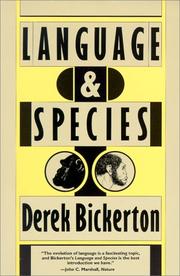 Cover of Language & species by Derek Bickerton