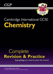 Front cover of Cambridge International GCSE Chemistry by CGP Books