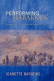 Cover of Performing Habakkuk by Jeanette Mathews