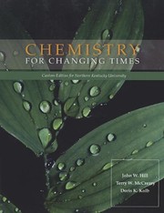 Front cover of Chemistry for changing times by John William Hill