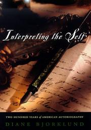 Cover of Interpreting the Self by Diane Bjorklund