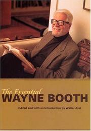 Cover of The essential Wayne Booth by Wayne C. Booth