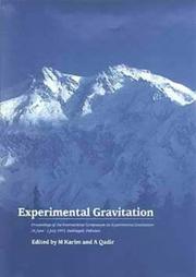 Front cover of Experimental gravitation by International Symposium on Experimental Gravitation (1993 Nathiagali, Pakistan)