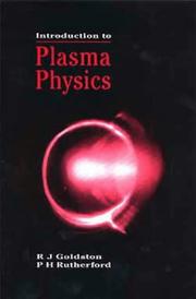 Front cover of Introduction to plasma physics by R. J. Goldston