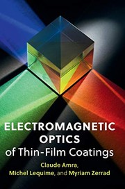 Front cover of Electromagnetic Optics of Thin-Film Coatings by Claude Amra