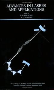 Front cover of Advances in lasers and applications by Scottish Universities Summer School in Physics (52nd 1998 St Andrews, Scotland)