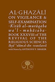 Front cover of On vigilance & self-examination by al-Ghazzālī