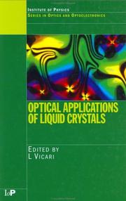 Front cover of Optical applications of liquid crystals by L. Vicari