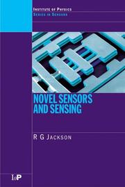 Front cover of Novel sensors and sensing by R. G. Jackson