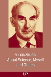 Cover of About science, myself, and others by V. L. Ginzburg