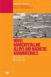Front cover of Novel nanocrystalline alloys and magnetic nanomaterials by Oxford-Kobe Materials Seminar (4th 2001 Kobe Institute)