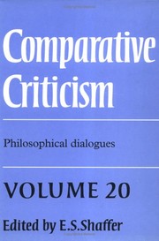 Cover of Philosophical dialogues by E. S. Shaffer