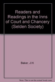 Front cover of Readers and readings in the inns of court and chancery by John Hamilton Baker