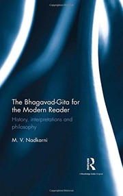 Cover of Bhagavad-Gita for the Modern Reader by M. V. Nadkarni