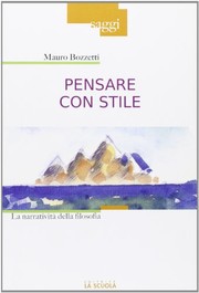 Cover of Pensare con stile by Mauro Bozzetti