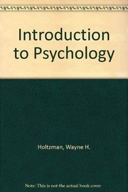 Front cover of Introduction to psychology by Wayne H. Holtzman