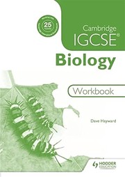 Front cover of Cambridge IGCSE Biology Workbook by Dave Hayward