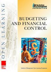 Front cover of Budgeting and financial control by THE INSTITUTE OF MANAGEMENT