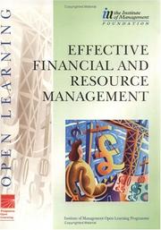 Front cover of IMOLP Effective Financial and Resource Management by THE INSTITUTE OF MANAGEMENT