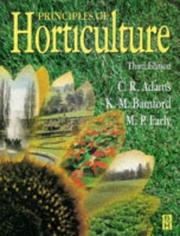 Front cover of Principles of horticulture by C. R. Adams