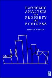 Cover of Economic Analysis for Property and Business by MARCUS WARREN