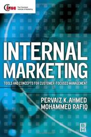 Front cover of Internal marketing by Pervaiz K. Ahmed