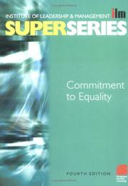 Front cover of Commitment to equality by Institute of Leadership & Management (ILM)
