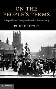 Cover of On the people's terms by Philip Pettit