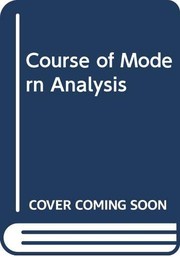 Front cover of A course of modern analysis by E. T. Whittaker